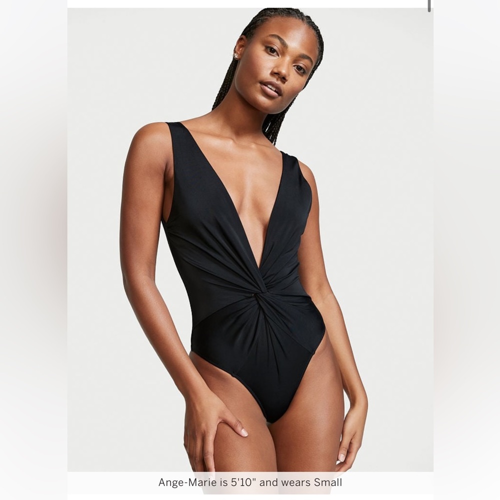 🆕 VICTORIA'S SECRET SWIM Twist Plunge One-Piece Swimsuit